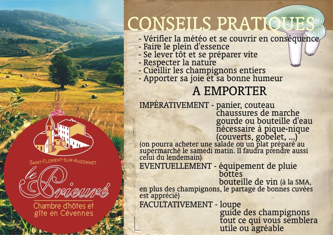 Le Prieure Bed & Breakfast Saint-Florent-sur-Auzonnet Bagian luar foto